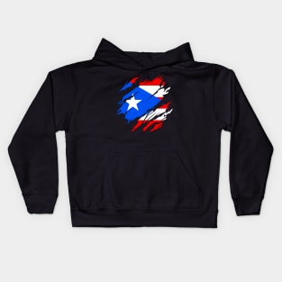 Proud Puerto Rico Flag, Puerto Rico gift heritage, Puerto Rican girl Boy Friend Boricua Puertoriqueño Kids Hoodie